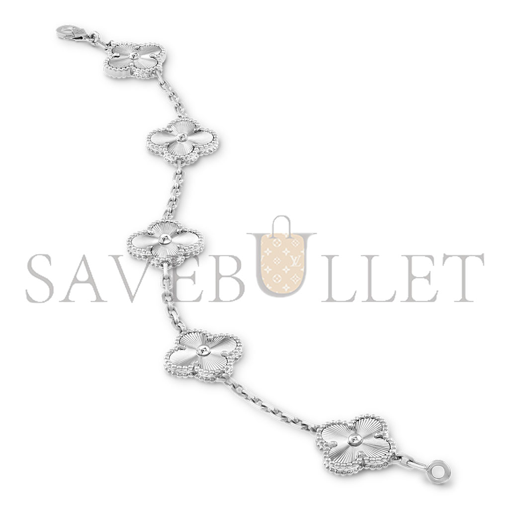 VAN CLEEF VINTAGE ALHAMBRA BRACELET, 5 MOTIFS VCARP9XE00